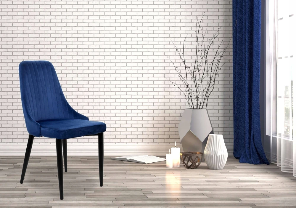 Ehokery ŠIUOLAIKINĖ VELVETINĖ LOFT DYGINĖ MINŠTĖ KĖDĖ VALGOMOJE SVETAINEI