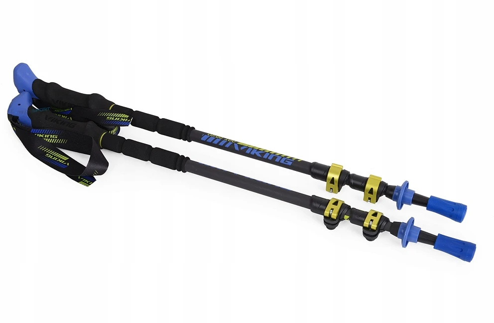 VIKING CARBO LITE TREKKING POLES Juodas/LIME