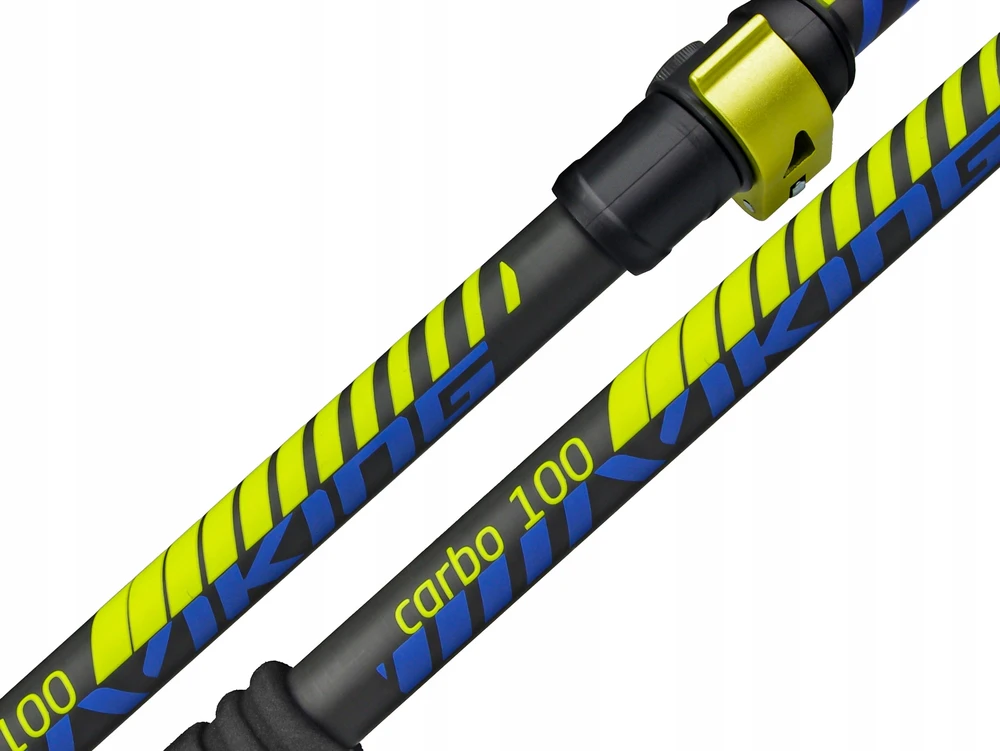 VIKING CARBO LITE TREKKING POLES Juodas/LIME