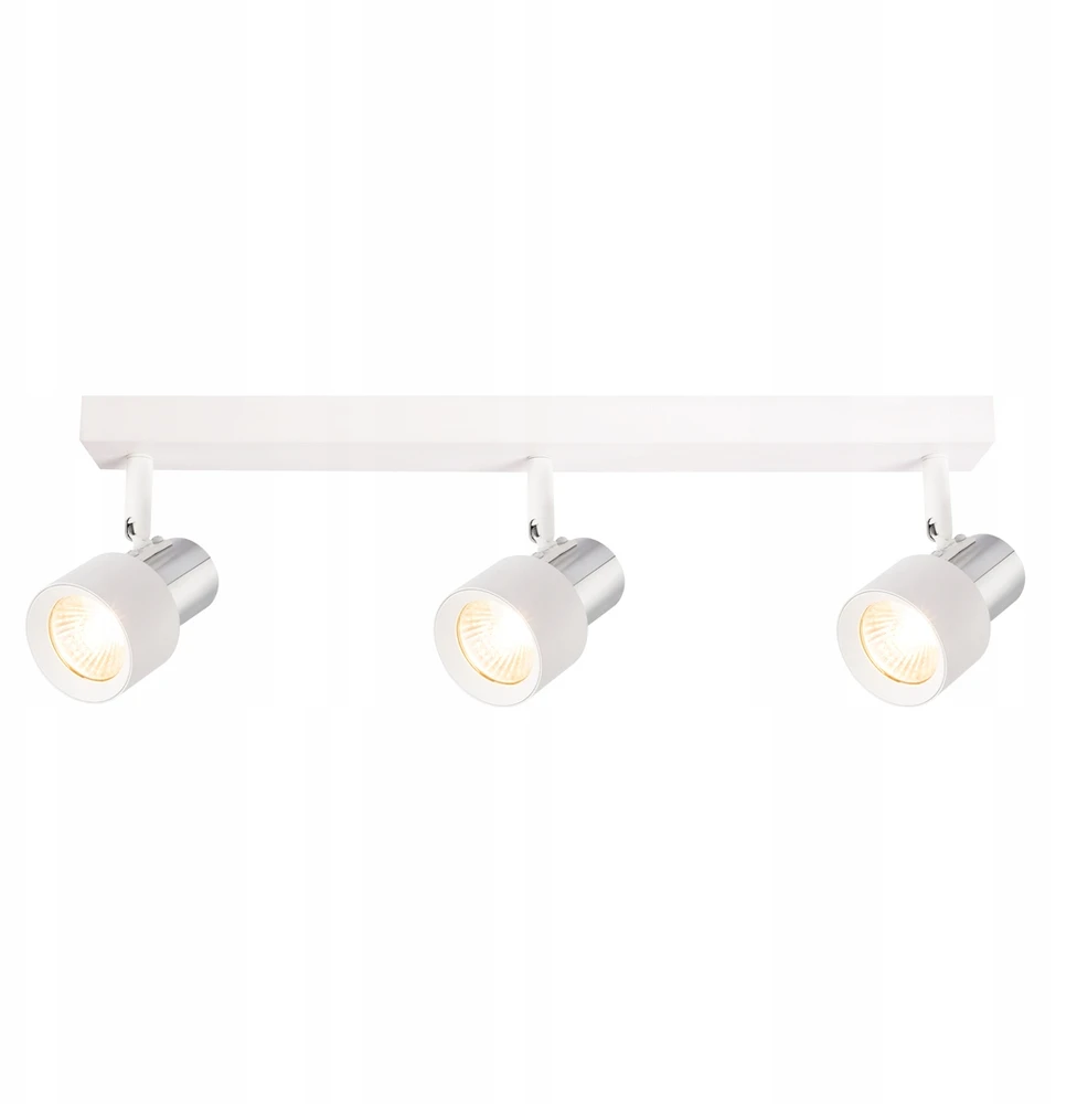 Lubinis šviestuvas Eko Light Lampa sufitowa reflektorki Cino 3xGU10 Baltas + Chrom ML9948 Milagro