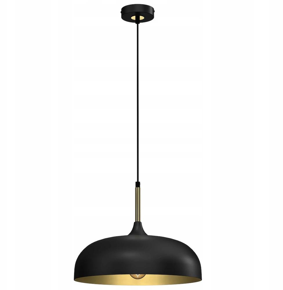 Pakabinamas šviestuvas Eko Light Lampa wisząca LINCOLN Juodas/GOLD 1xE27 35cm