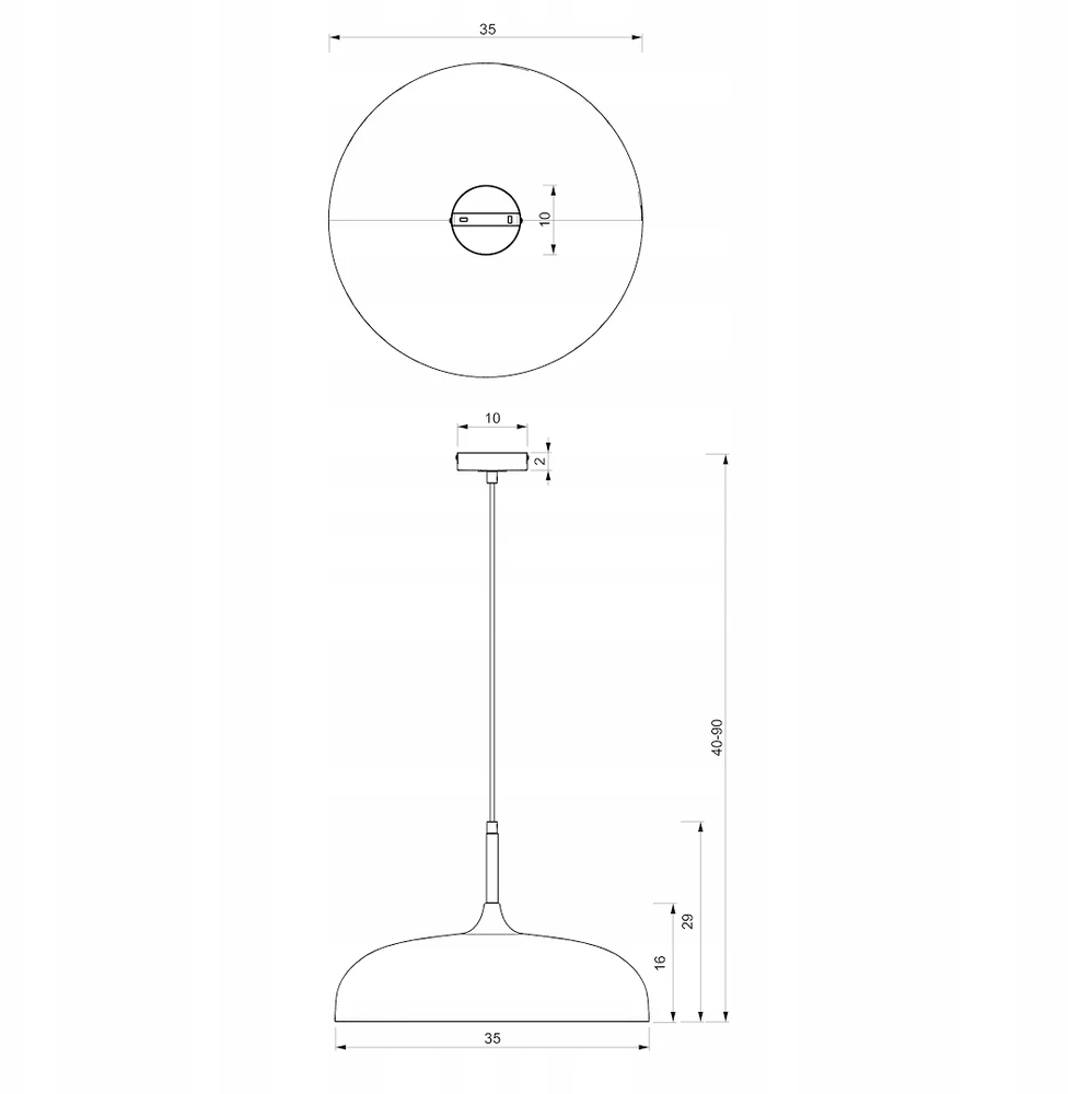 Pakabinamas šviestuvas Eko Light Lampa wisząca LINCOLN Juodas/GOLD 1xE27 35cm