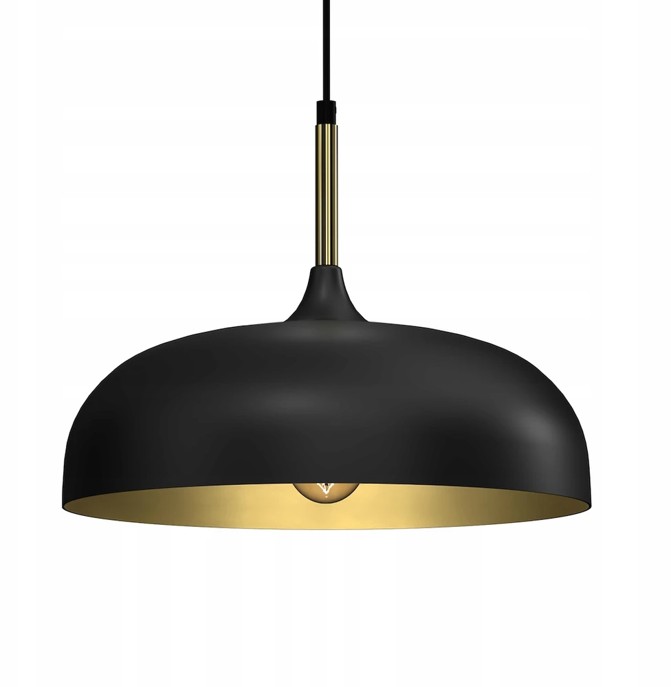 Pakabinamas šviestuvas Eko Light Lampa wisząca LINCOLN Juodas/GOLD 1xE27 35cm