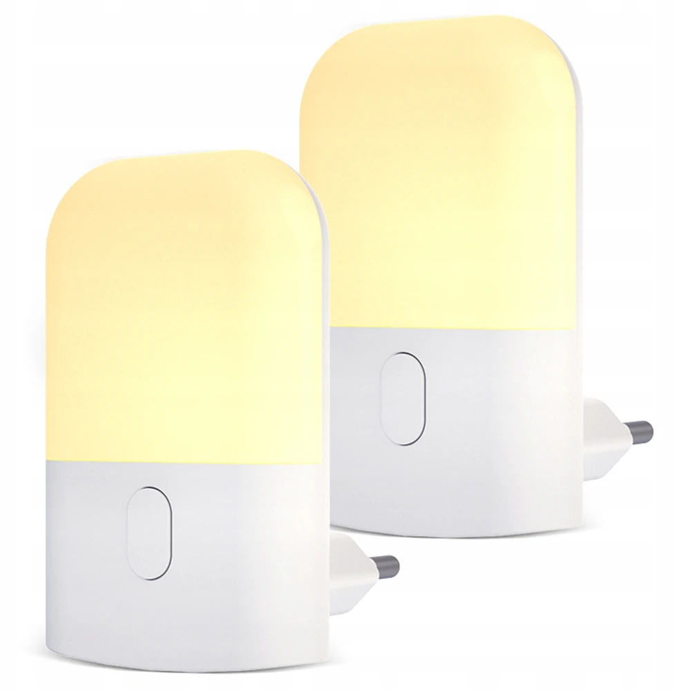 Eko Light LED naktinė lempa miegamajam, balta, reguliuojama, 2700K Eco-Light