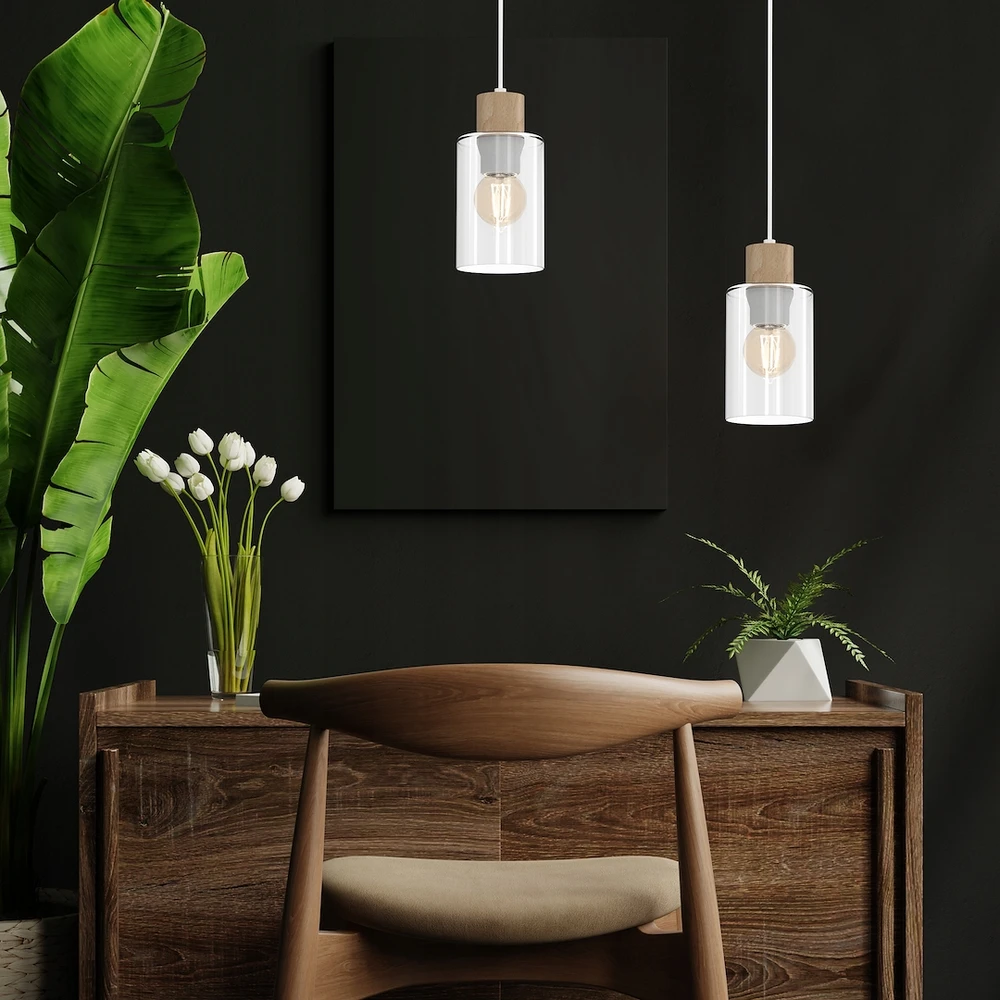 Eko Light Madera pakabinamas šviestuvas 1xe27