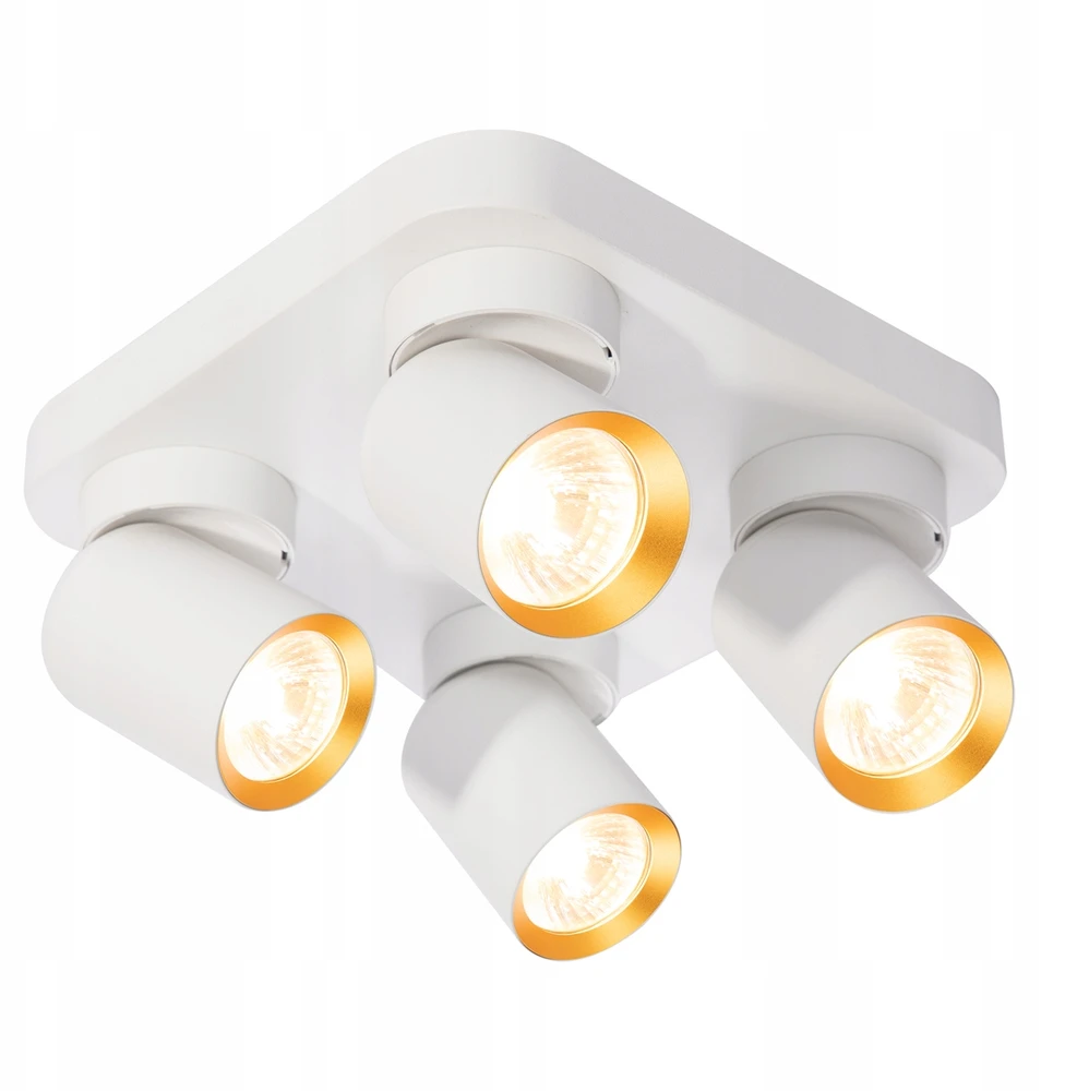 Lubinis šviestuvas Eko Light Milagro Lampa sufitowa reflektorki na rozecie Andy 4xGU10 Kwadrat ML9940
