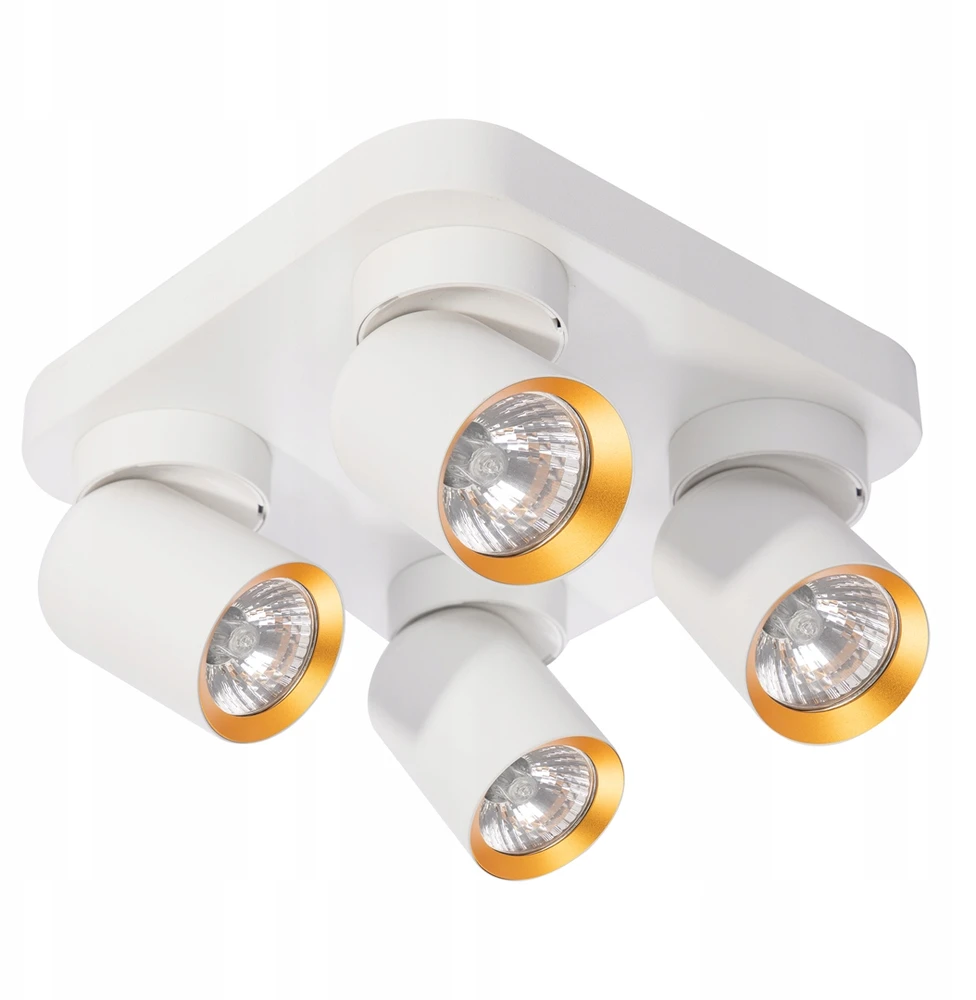 Lubinis šviestuvas Eko Light Milagro Lampa sufitowa reflektorki na rozecie Andy 4xGU10 Kwadrat ML9940