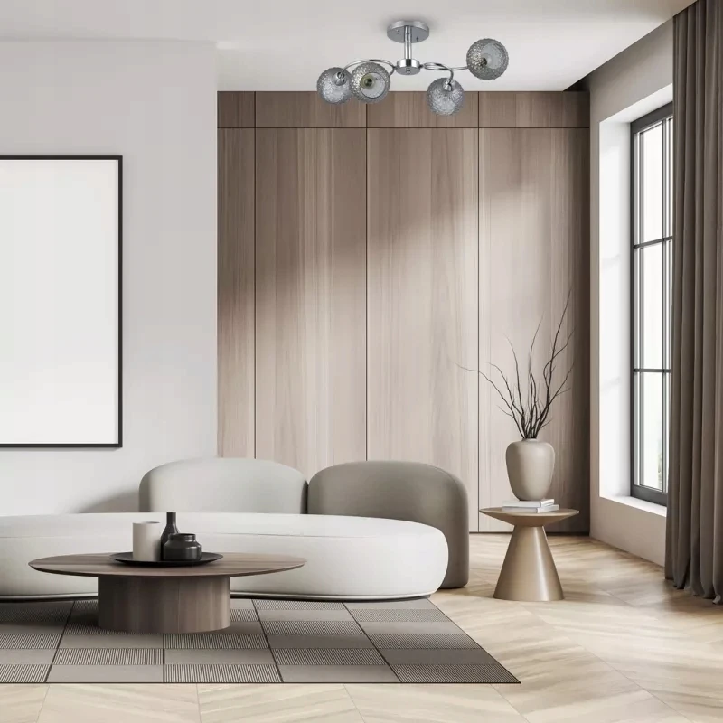 Eko Light Milagro lubinis šviestuvas Akland ML9750, sidabrinės spalvos