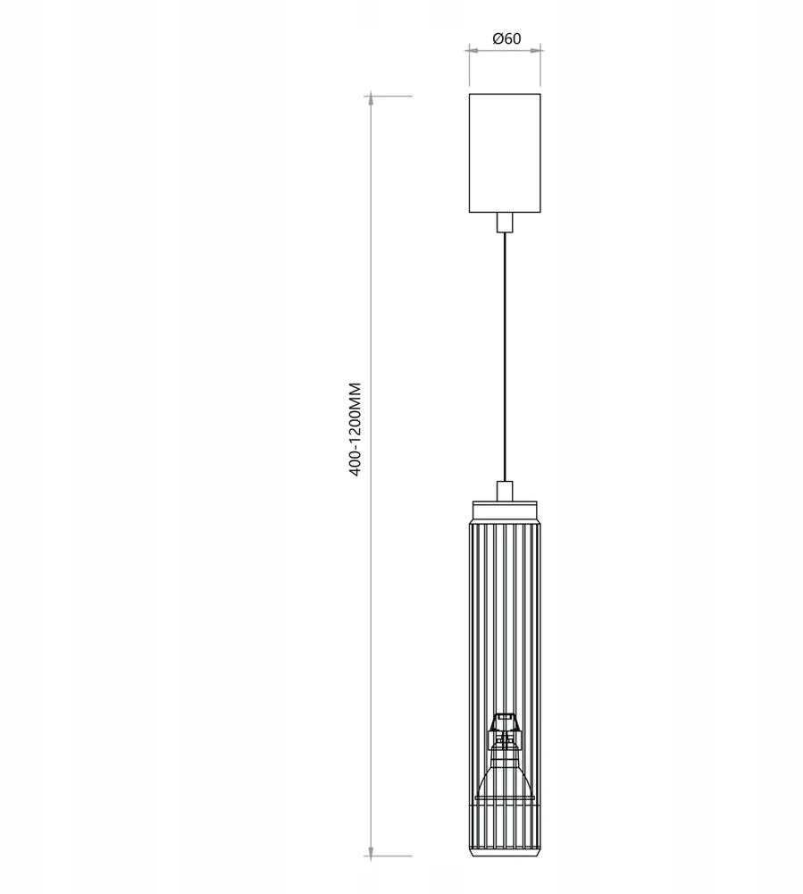 Eko Light Milagro pakabinamas šviestuvas ML0298, juodas