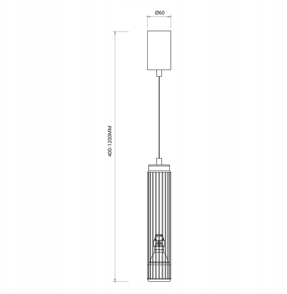 Eko Light Milagro pakabinamas šviestuvas ML0298, juodas