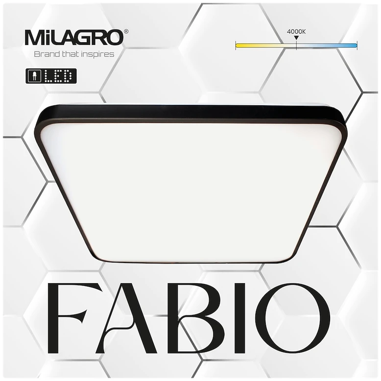 Lubinis šviestuvas Eko Light Plafonas Fabio 23W, juodas