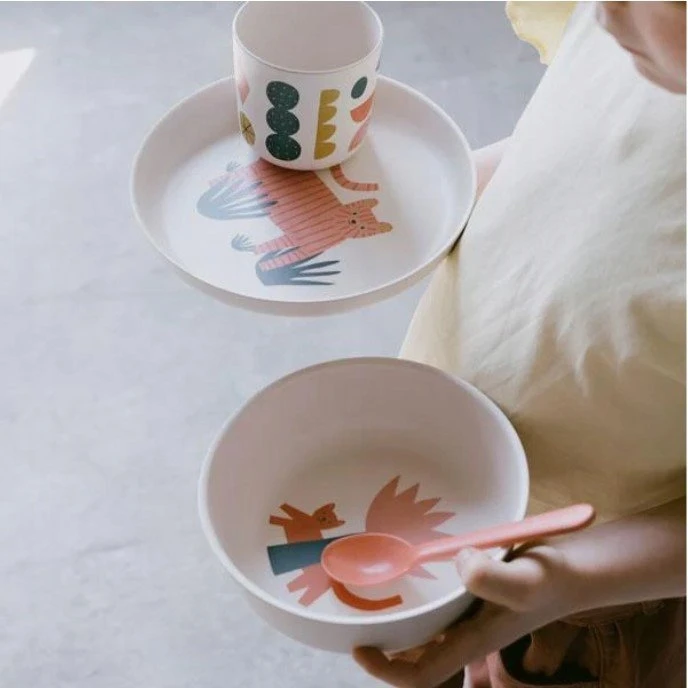 Ekobo Kid Set - vaikiškų indų rinkinys TIGER