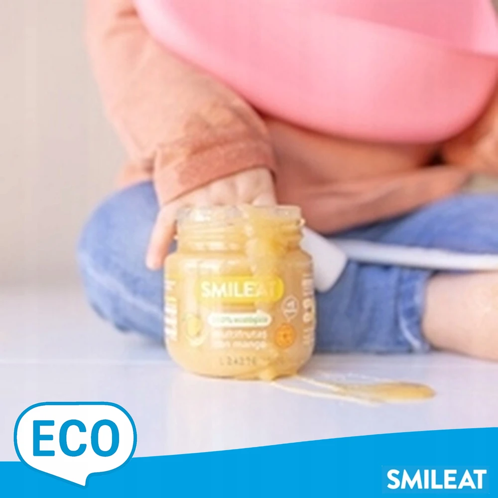 Ekologiškas desertas kūdikiams po 6 mėnesių Multifruit su Mango Smileat 130g