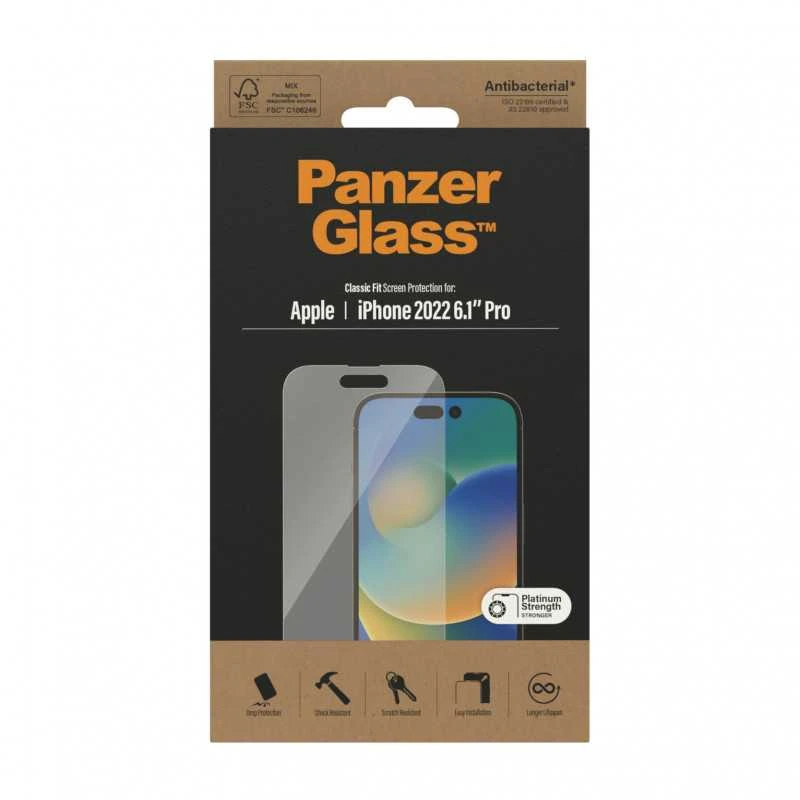 Panzer Glass PanzerGlass | Ekrano apsauga | Apple | iPhone 14 Pro | Stiklas | Skaidrus | Klasikinis tinka
