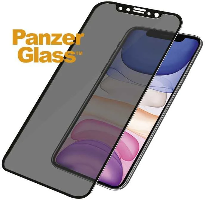 Panzer Glass PanzerGlass | P2665 | Ekrano apsauga | Apple | iPhone Xr/11 | Grūdintas stiklas | Juodas | Konfidencialumo filtras; Viso kadro aprėptis; Nedūžtančios filmas (sulaiko stiklą ir apsaugo nuo stiklo šukių dūžtant); Tinkamas dėklui – suderinamas su visais dėklais; Anti-glare danga (sumažina šviesos atspindį); Mėlyna šviesos mažinimas; Lengvas montavimas su pilnais klijais; Oleofobinis sluoksnis (antibakterinis + antipirštų atspaudas); 100% prisilietimo išsaugojimas; Išlaiko visas telefono funkcijas