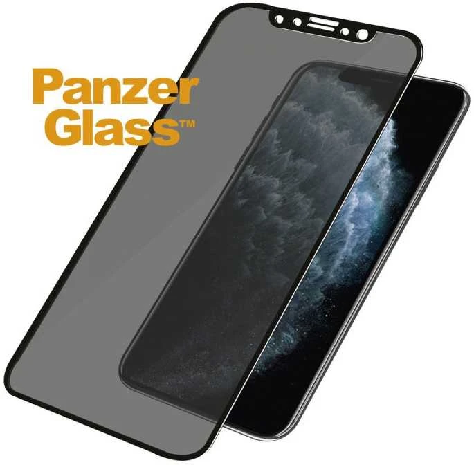 Panzer Glass PanzerGlass | P2666 | Ekrano apsauga | Apple | iPhone X/Xs/11 Pro | Grūdintas stiklas | Juodas | Konfidencialumo filtras; Viso kadro aprėptis; Nedūžtančios filmas (sulaiko stiklą ir apsaugo nuo stiklo šukių dūžtant); Tinkamas dėklui – suderinamas su visais dėklais; Anti-glare danga (sumažina šviesos atspindį); Mėlyna šviesos mažinimas; Lengvas montavimas su pilnais klijais; Oleofobinis sluoksnis (antibakterinis + antipirštų atspaudas); 100% prisilietimo išsaugojimas; Išlaiko visas telefono funkcijas