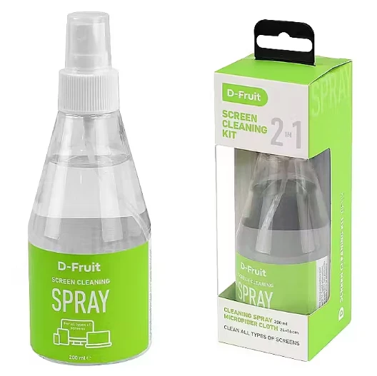 Valiklis Ekranų valymo rinkinys D-FRUIT DF113, 200 ml