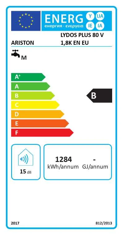 Elektrinis vandens šildytuvas ARISTON LYDOS PLUS 80V EU 80l vertikalus