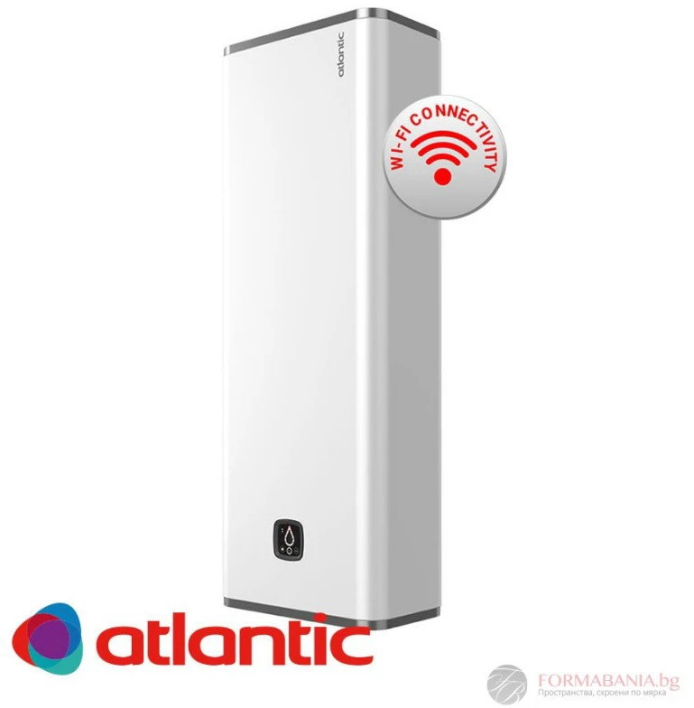 Elektrinis vandens šildytuvas ATLANTIC VERTIGO STEATITE 50 ATL040 WI-FI baltas vertikalus/horizontalus