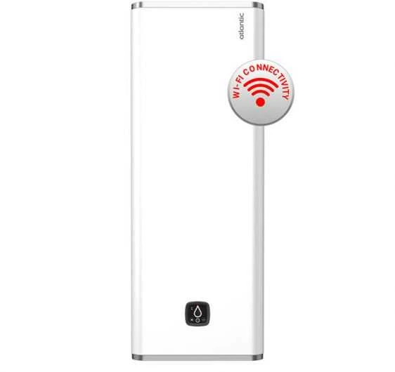Elektrinis vandens šildytuvas ATLANTIC VERTIGO STEATITE 80 ATL065 WI-FI baltas vertikalus/horizontalus