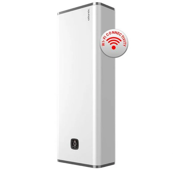 Elektrinis vandens šildytuvas ATLANTIC VERTIGO STEATITE 80 ATL065 WI-FI baltas vertikalus/horizontalus