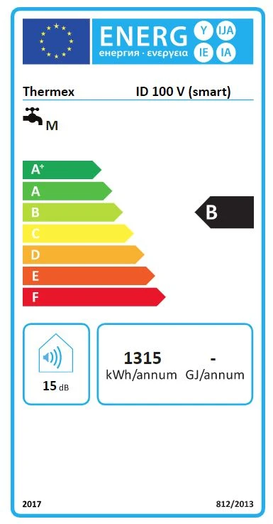 Vandens šildytuvas Thermex ID Shadow 100 V Wi-Fi