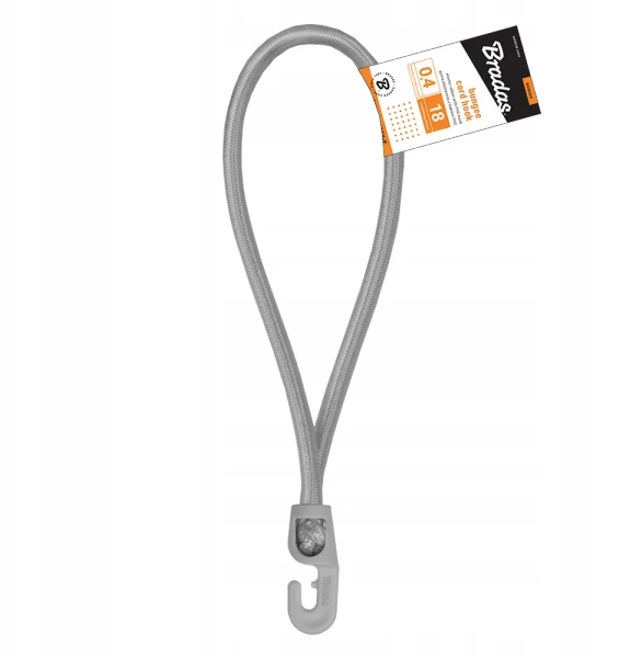 Elastinė tvirtinimo guma su kabliuku BUNGEE CORD HOOK 18 cm