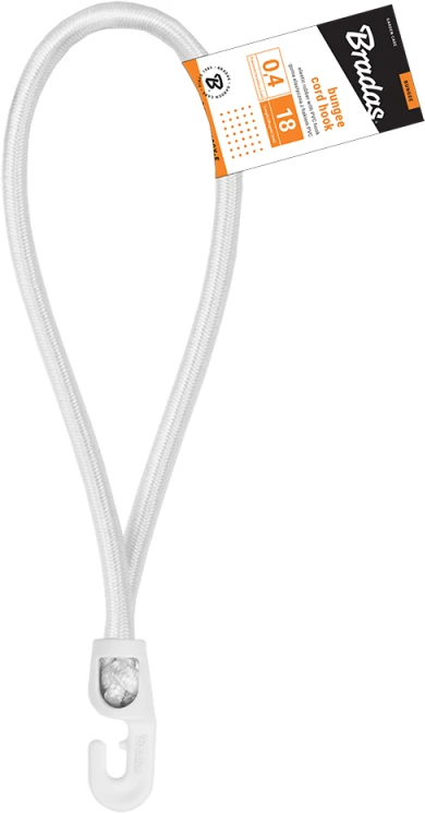 Elastinė guma su kabliuku PVC BUNGEE CORD HOOK 40cm BCH3-0440WH-E
