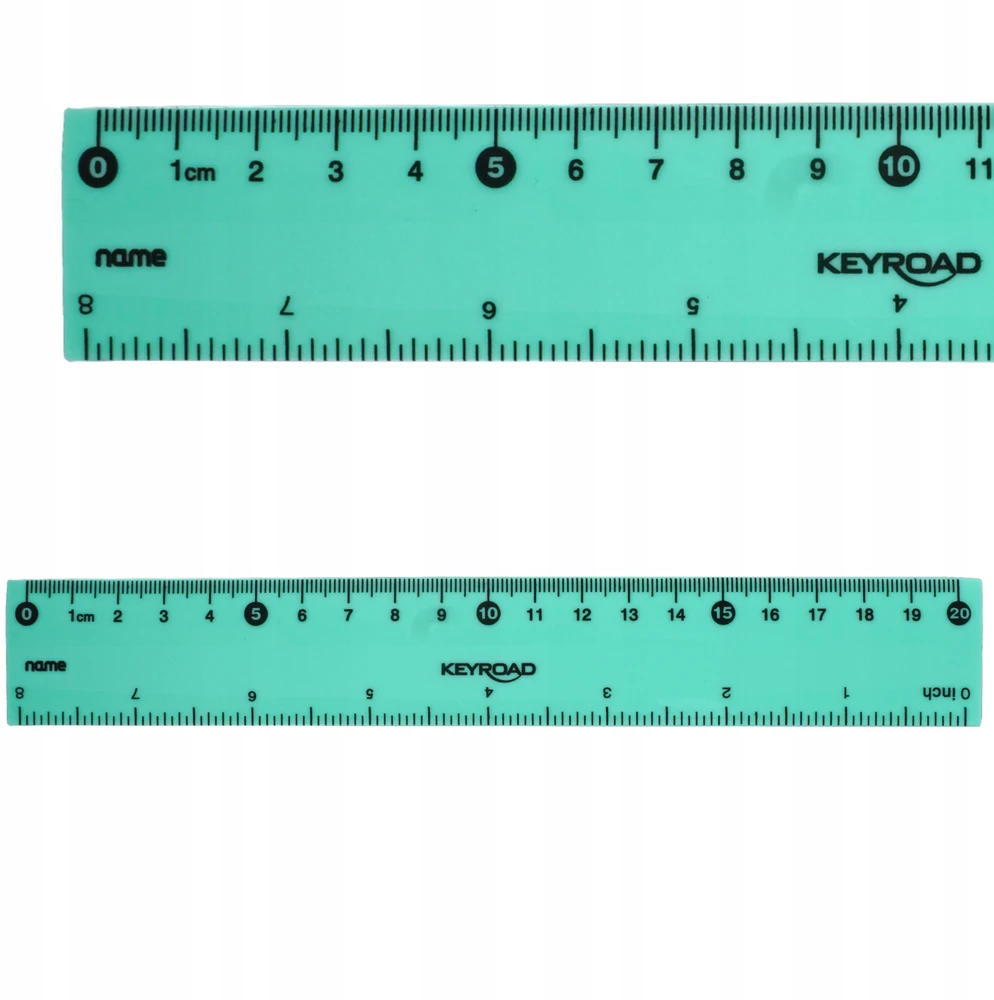 Elastinga liniuotė Keyroad 20 cm, pastelinės mėlynos spalvos