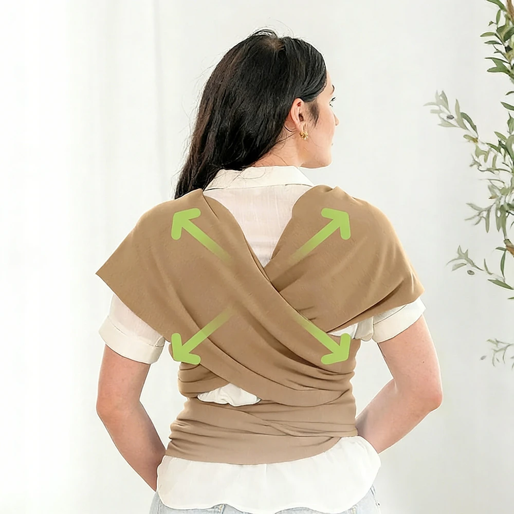 ELASTINGAS ĮVYNĖLIS KŪDIKUI NEŠĖTI - MEDVILNĖ SU ELASTANU, KŪDIKIAMS