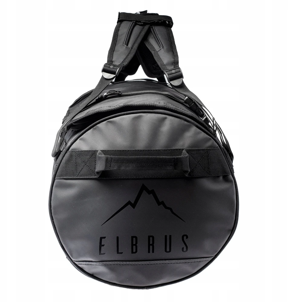 ELBRUS DUFFELBAG 65L juodas vandeniui atsparus krepšys su reguliuojamais dirželiais