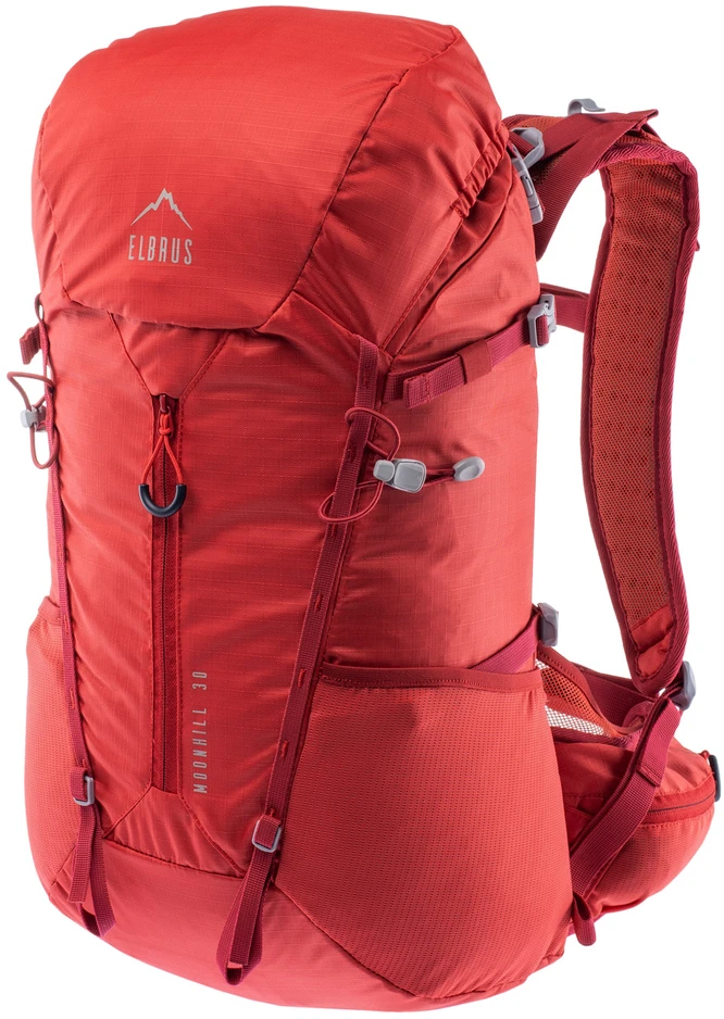 Elbrus Moonhill 30l turistinis kuprinės raudona su lietaus uždangalu