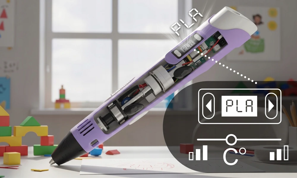Electo 3D RAŠIKLIŲ RINKINYS VAIKAMS 3D SPAUSDINTUVAS + KASETĖS 260 METRU + ŠABLONAI