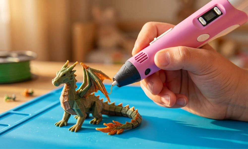 Electo 3D RAŠIKLIŲ RINKINYS VAIKAMS 3D SPAUSDINTUVAS + KASETĖS 260 METRU + ŠABLONAI
