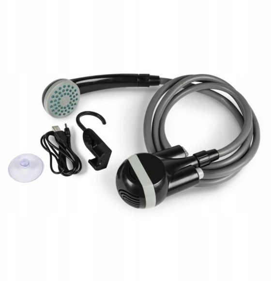 Electric shower - KAMPA - Power Shower - Rechargeable battery - 1.80 m hose - Juodas