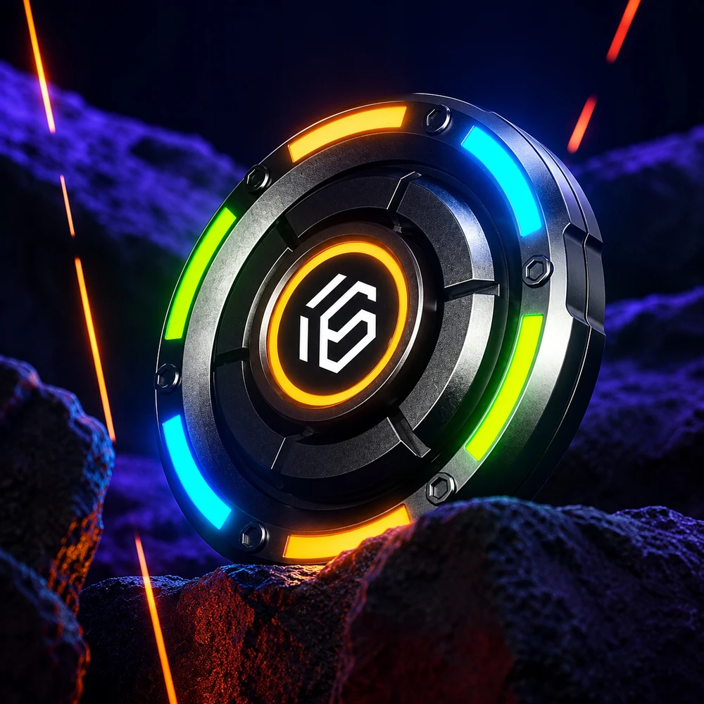 Electronica 4U Išskirtinis metalinis Fidget Spinner, fluorescencinis, antistresinis žaislas