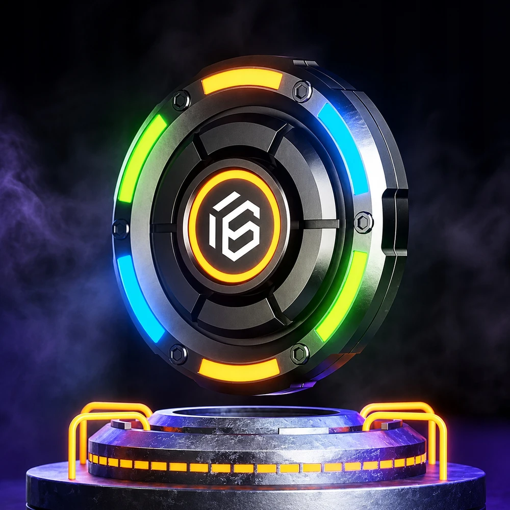 Electronica 4U Išskirtinis metalinis Fidget Spinner, fluorescencinis, antistresinis žaislas
