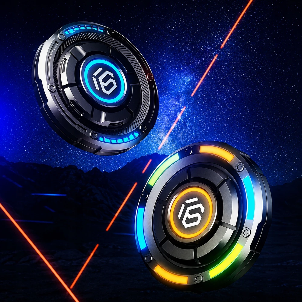 Electronica 4U Išskirtinis metalinis Fidget Spinner, fluorescencinis, antistresinis žaislas
