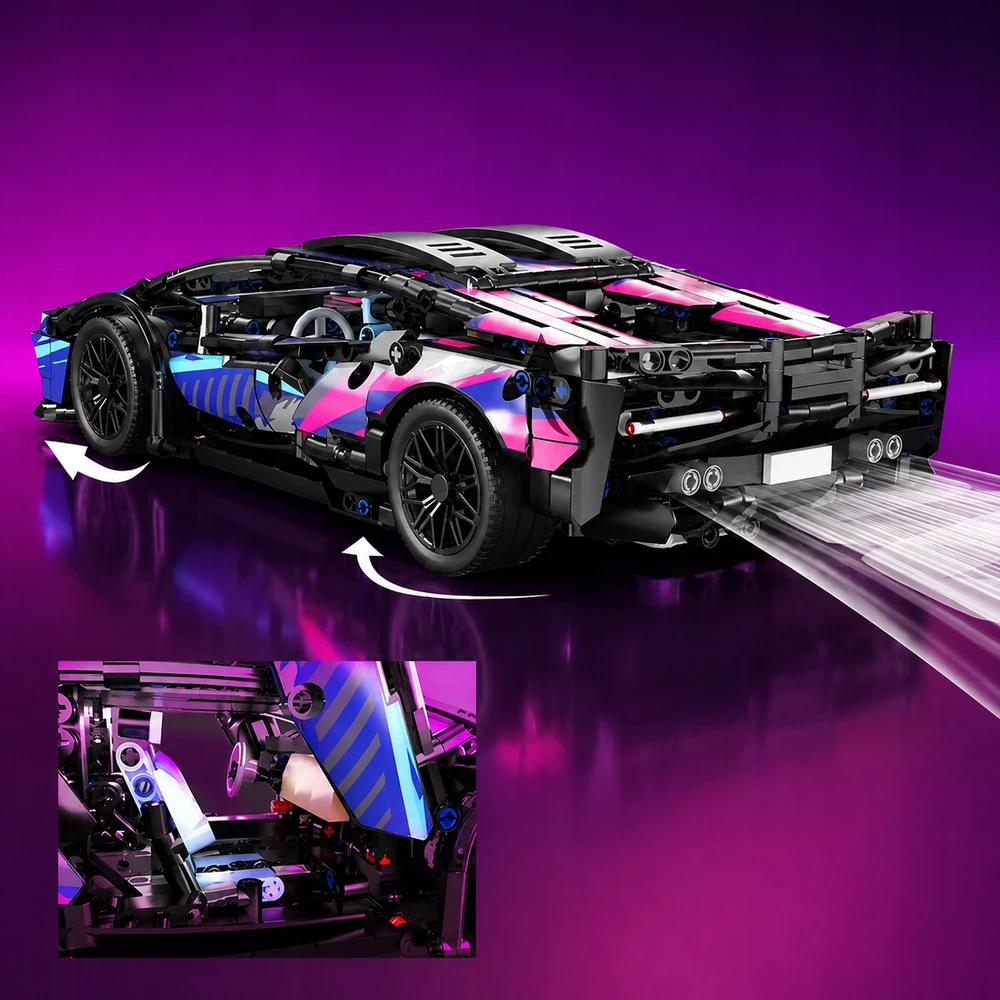 Electronica 4U Techninių plytų nuotoliniu būdu valdomų automobilių kaladėlių rinkinys 1:14