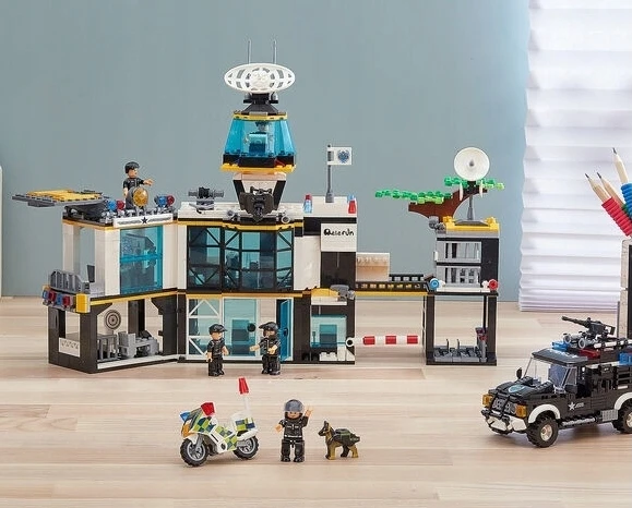 Elefun Klocki policijos policijos bazės policija 1363 vnt. XXL C0555A