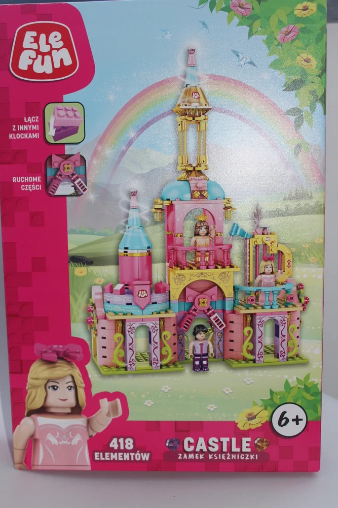 Elefun Konstrukciniai kaladėlės "princesės pilis", 418 detalių