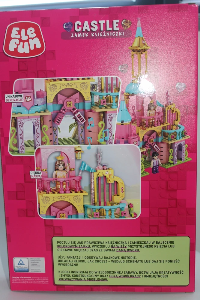 Elefun Konstrukciniai kaladėlės "princesės pilis", 418 detalių