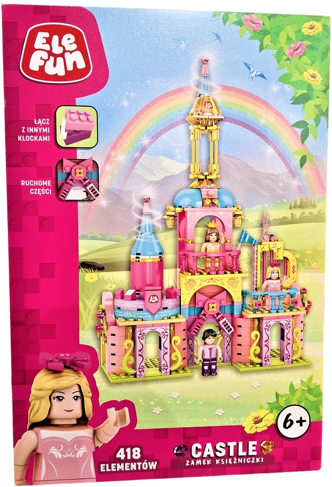 Elefun Konstrukciniai kaladėlės "princesės pilis", 418 detalių