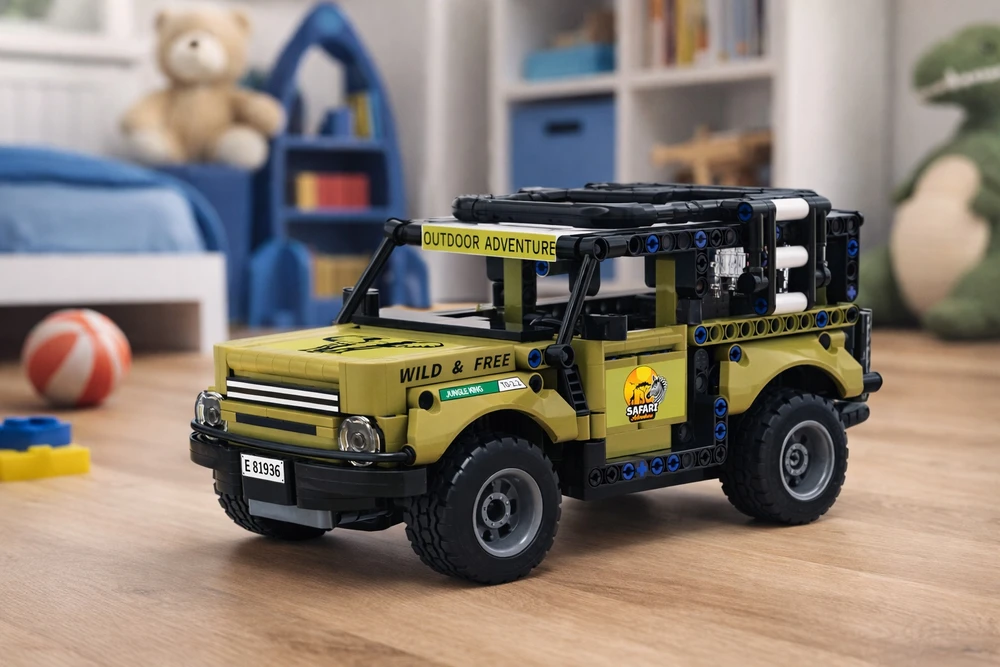 Elefun NUOTOLINIO PULTO VALDOMAS VIEREŽELIS iš RC Bricks VISEREIGĖS KROVIKIS Nuotolinio valdymo plytelės 623 vnt.