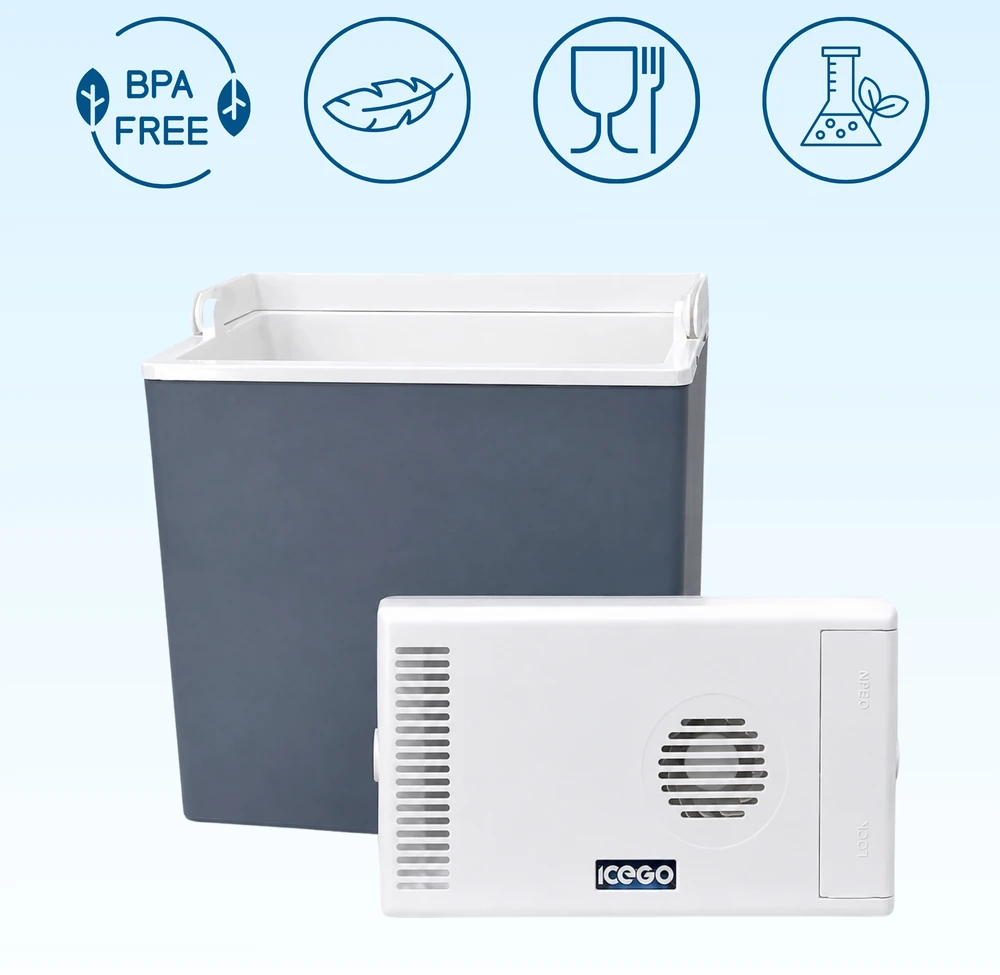 Elektrinė kelioninė šaldytuvo dėžė Kamai Icego 30l, 12v/230v