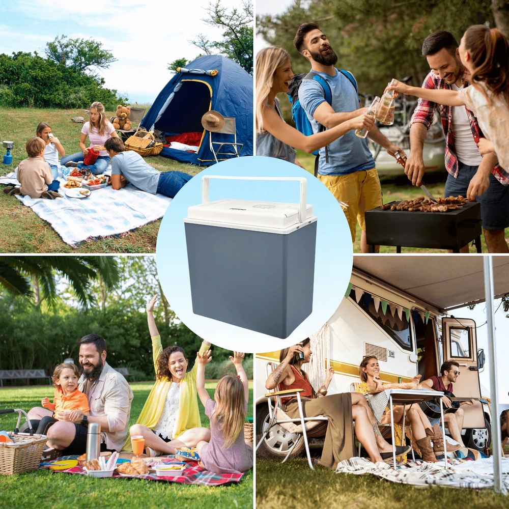 Elektrinė kelioninė šaldytuvo dėžė Kamai Icego 30l, 12v/230v