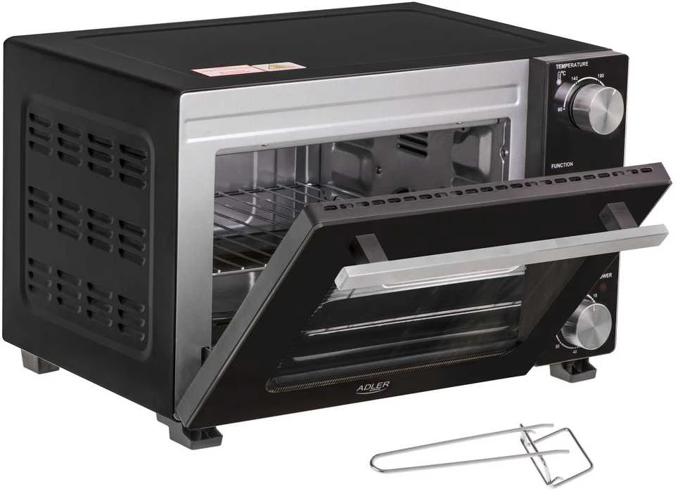 Mikrobangų krosnelė Adler elektrinė orkaitė | AD 6024 | 22 L | 1300 W | Juodas