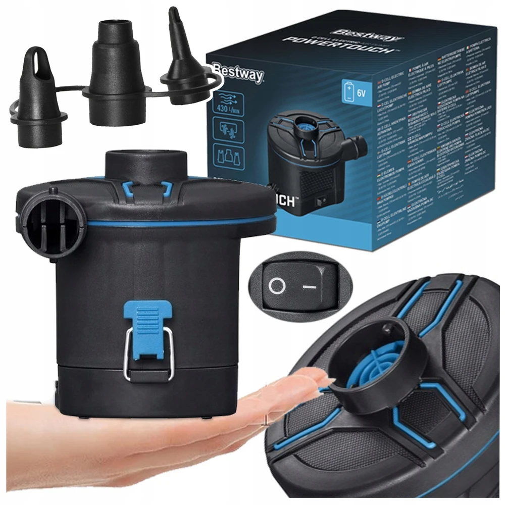 Elektrinė pompytė Bestway 62254 su 3 antgaliais, 430l/min