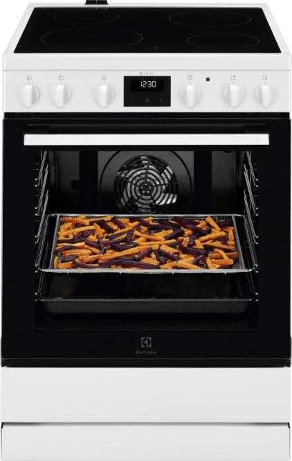 60 cm pločio baltos spalvos el keraminė viryklė Electrolux LKR64023AW