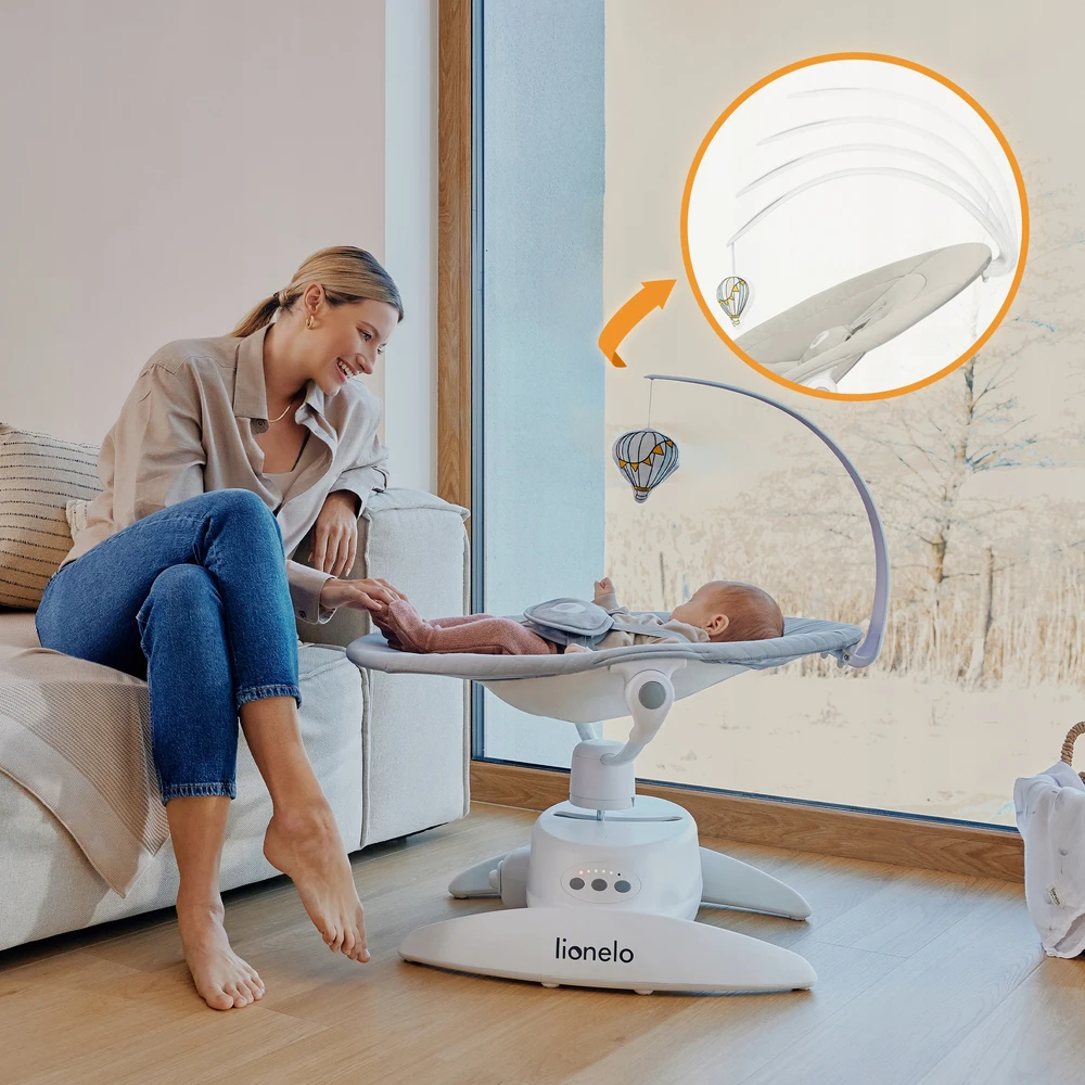 Elektrinis atmuštuvas, 360° pasukimas, valdymo pultas, 0-9kg Lionelo Iris